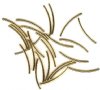 25 25x1.5mm Gold Plated Curved Tube Beads